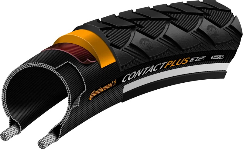 Continental Contact Plus Reflex Tyre in Black 700c-3
